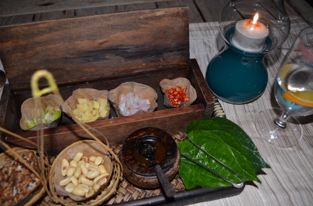 Traditional Thai appetizers at Baan Huraa